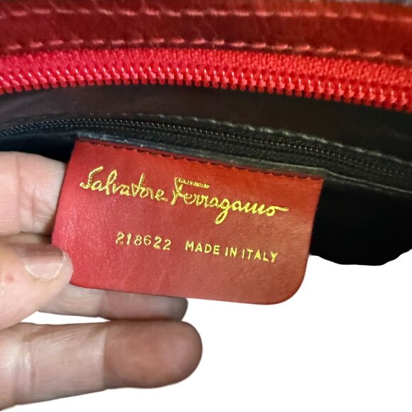 Salvatore Ferragamo Leather Shoulder Bag Womens red - Picture 11 of 12